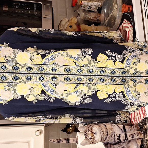 o Womens JM Collection Stretch Long Sheer Sleeves Plus Size Top XXL - Picture 4 of 6